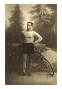 Antico esemplare di "mangiatore di manubri" - fatica su tela.