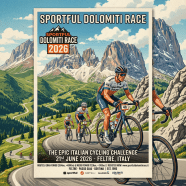 Sportful Dolomiti Race 2026 cycling event poster
